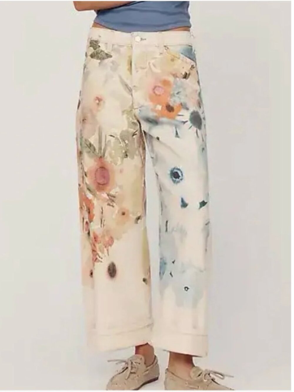 Anthropologie NWT Pilcro Kayden High Rise Barrel Artwork Jeans size 27